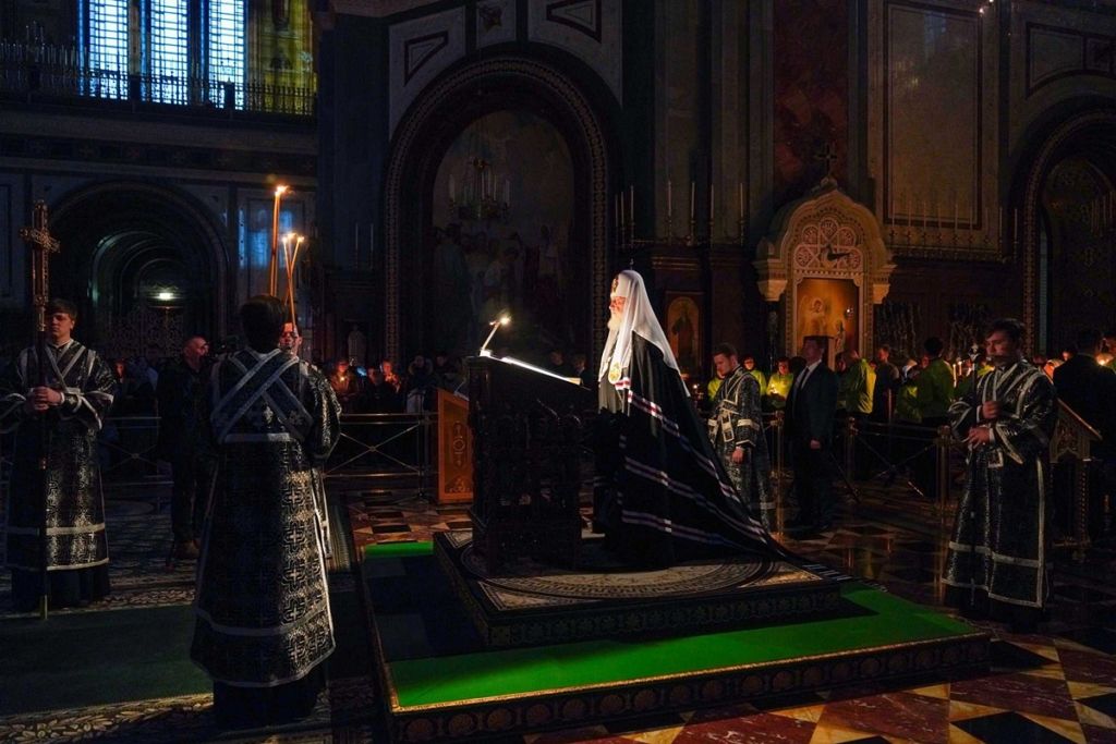 Патриаршая проповедь в понедельник первой седмицы Великого поста после великого повечерия в Храме Христа Спасителя