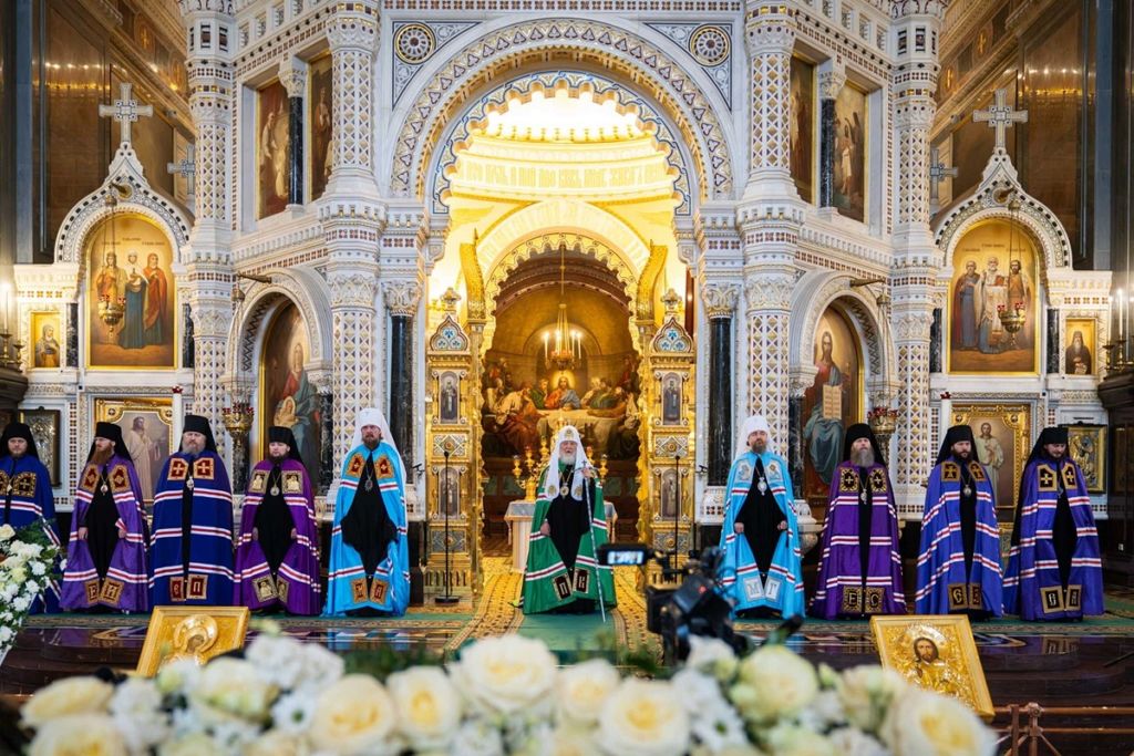 Патриаршая проповедь в праздник Сретения Господня после Литургии в Храме Христа Спасителя