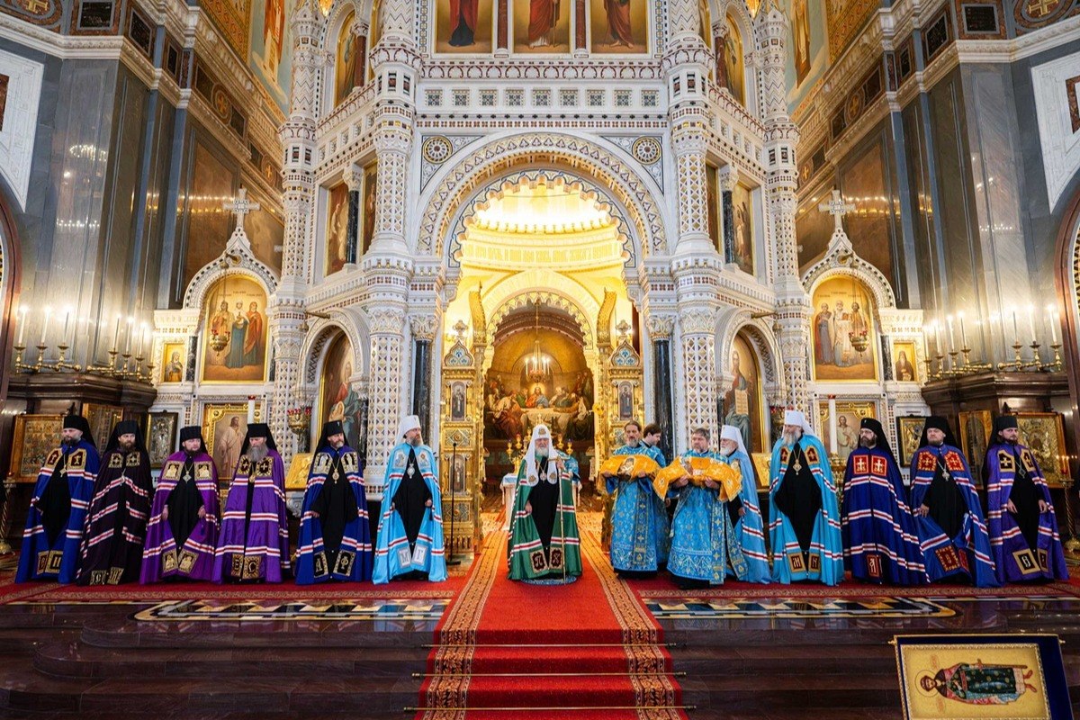 Патриаршая проповедь в праздник Сретения Владимирской иконы Божией Матери после Литургии в Храме Христа Спасителя