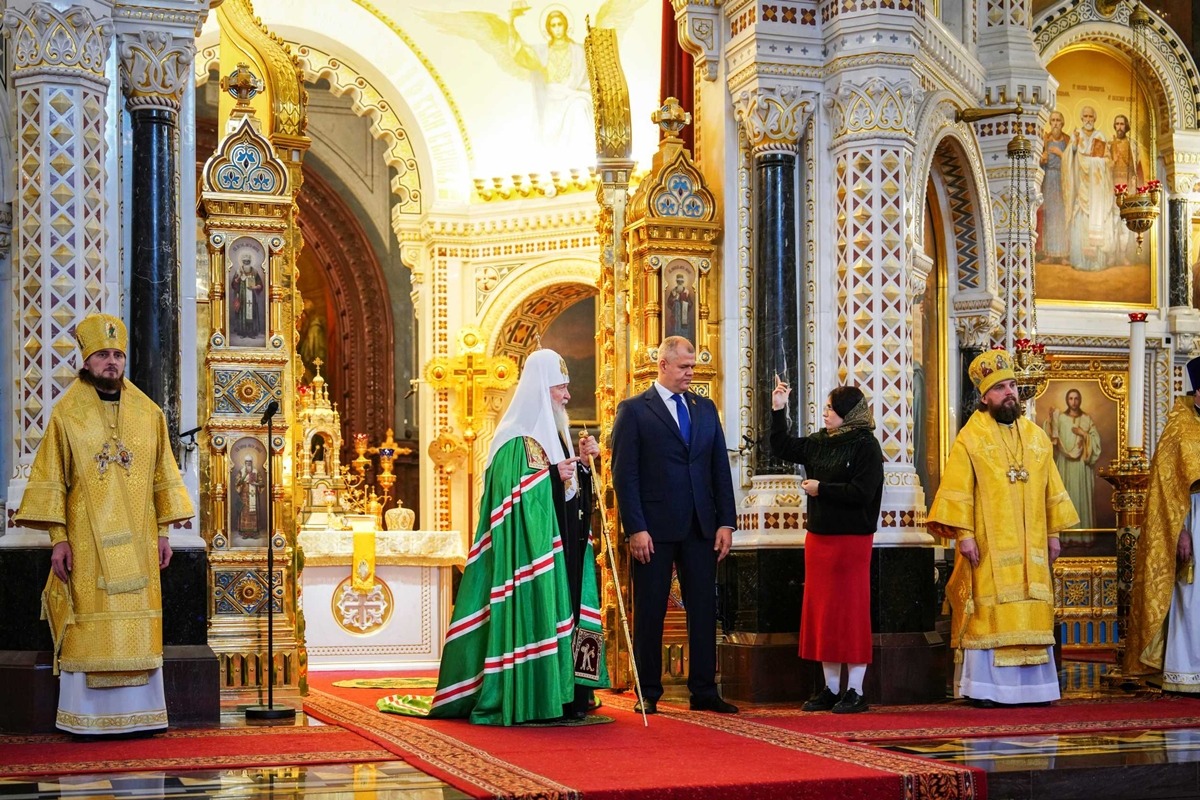 Патриаршая проповедь в Неделю 19-ю по Пятидесятнице после Литургии в Храме Христа Спасителя